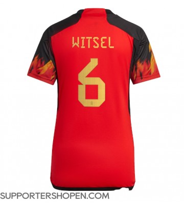 Belgien Axel Witsel #6 Hemma Matchtröja Dam VM 2022 Kortärmad